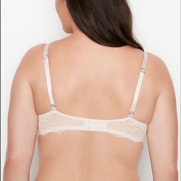 Victoria's Secret Dream Angels Lightly Lined No Wire White Lace Bra 36C - Picture 4 of 12